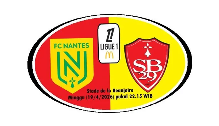Nantes vs Brest: Derby Barat di Beaujoire, Adu Taktik Penentu Nasib Pekan ke-30 Ligue 1