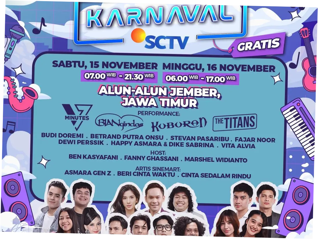 SCTV Hadirkan Berbagai Acara Menarik, dari Liga Inggris hingga Karnaval 2026
