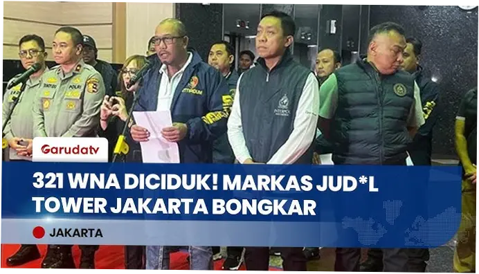 321 WNA Ditangkap di Jakarta Terkait Judi Online, Pake 75 Domain Internet