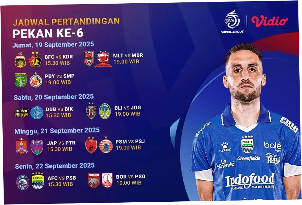 Jadwal Super League Hari Ini: Persebaya Surabaya vs PSBS Biak