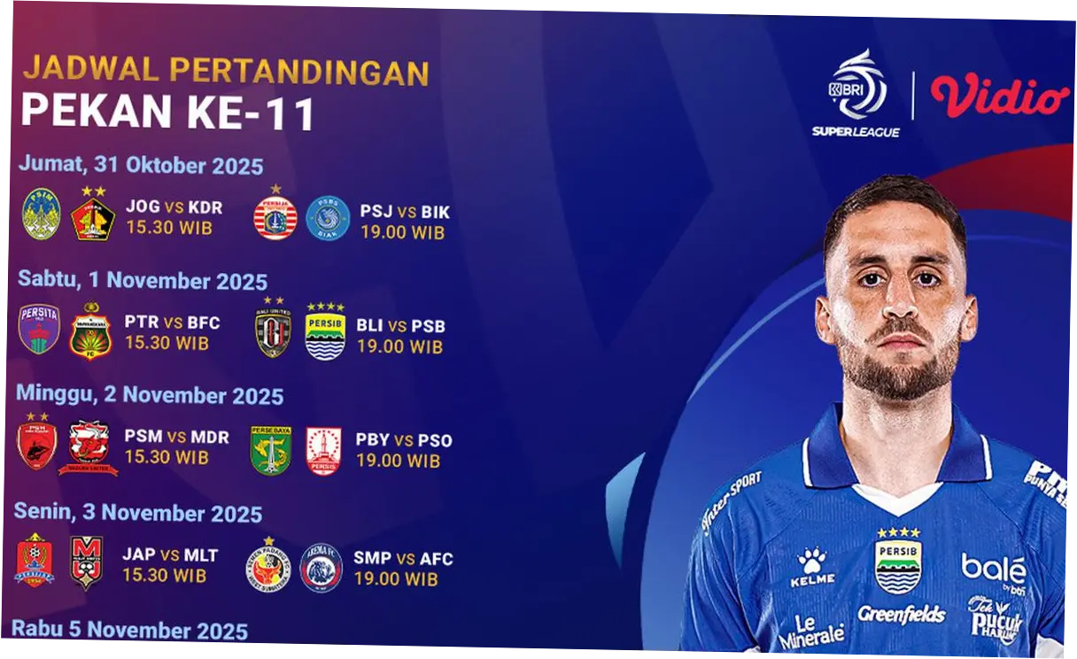Jadwal Super League Hari Ini: Persib Bandung dan Borneo FC Main Bareng