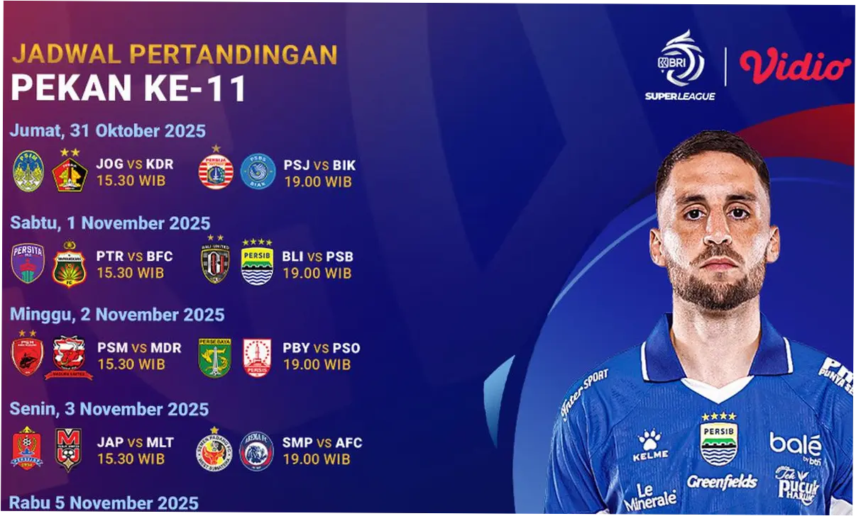 Jadwal Super League Hari Ini: Persija Jakarta vs Persib Bandung