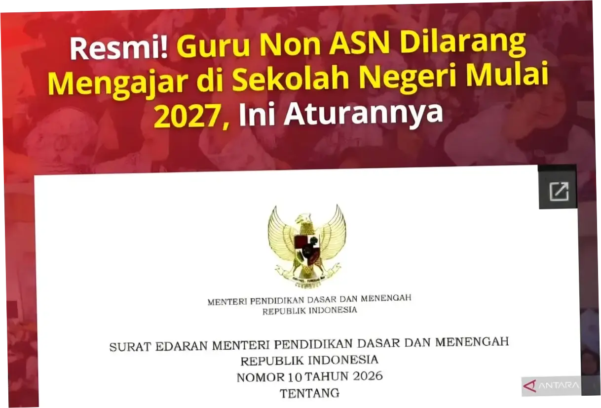 Kemendikdasmen Bantah Isu Guru Non ASN Dilarang Mengajar, Justru Dijamin Insentifnya