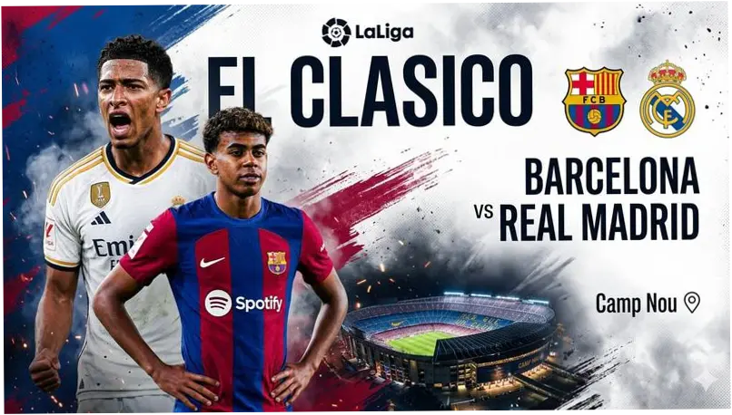 Link Live Streaming Liga Spanyol Malam Ini Barcelona vs Real Madrid: Penentu Juara