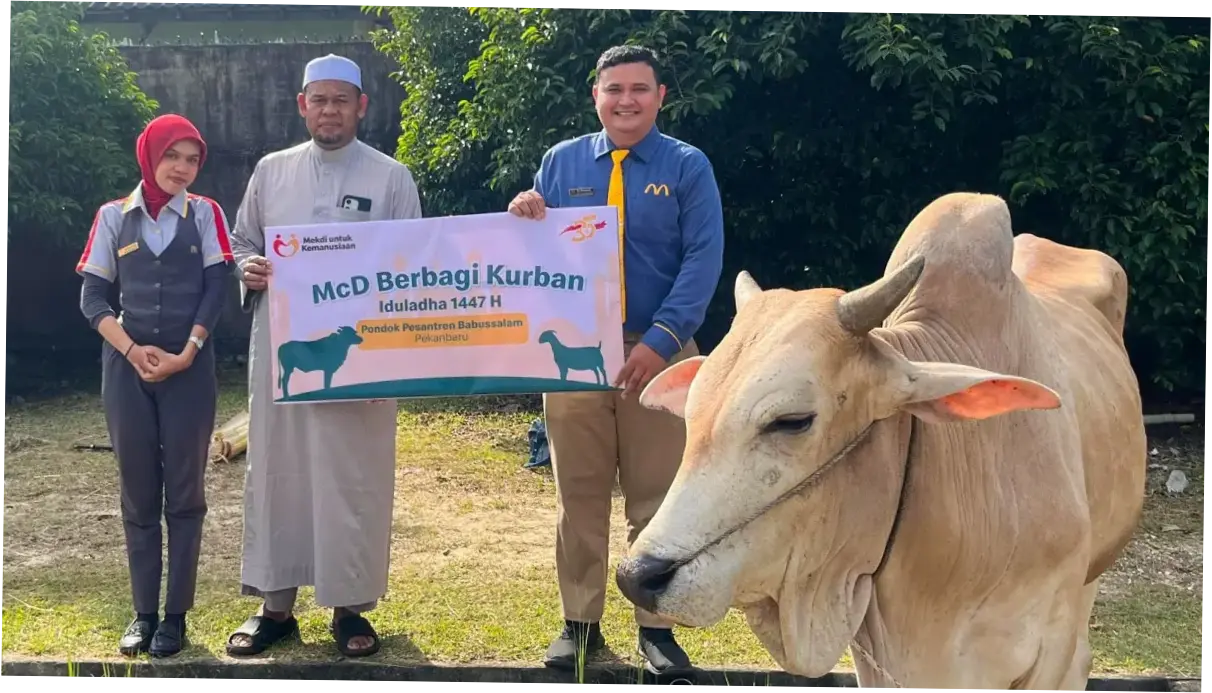 McDonald's Indonesia Berbagi Kurban dan Makanan pada Iduladha 2026