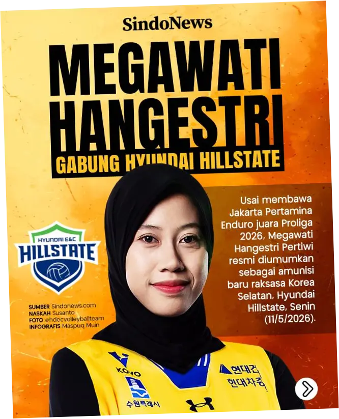 Megawati Hangestri Pertiwi Bergabung dengan Hyundai Hillstate, Siap Mengangkat Trofi