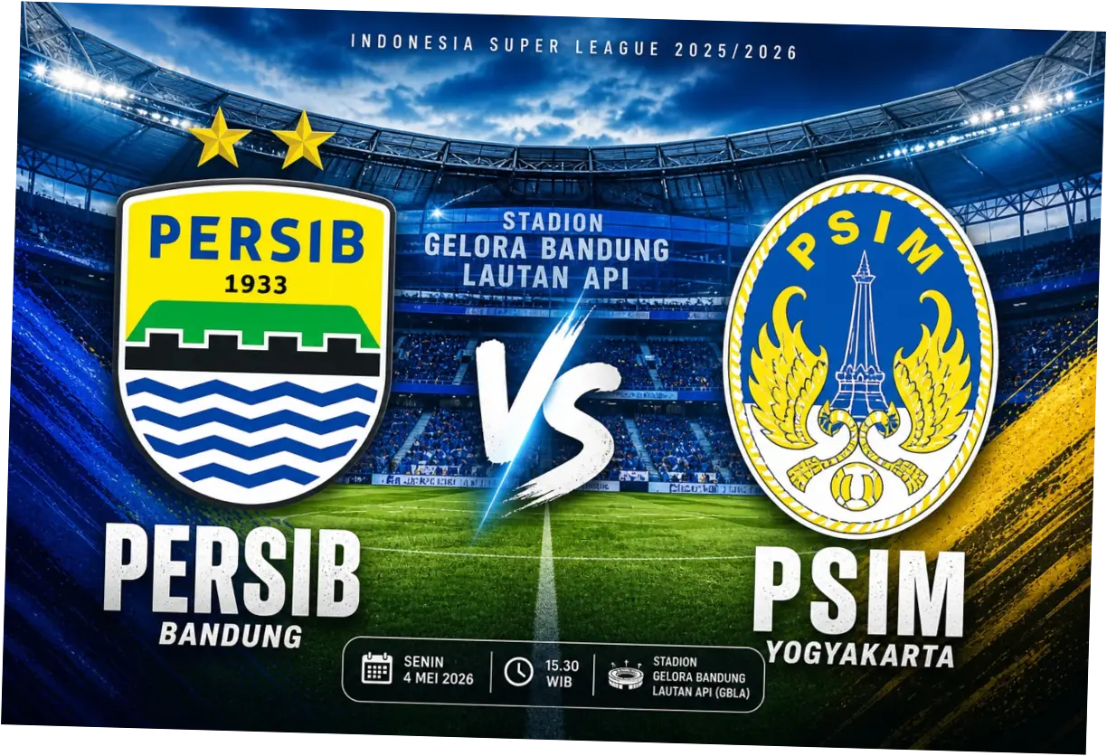 Persib Bandung vs PSIM Yogyakarta: Laskar Mataram Siap Memberi Kejutan