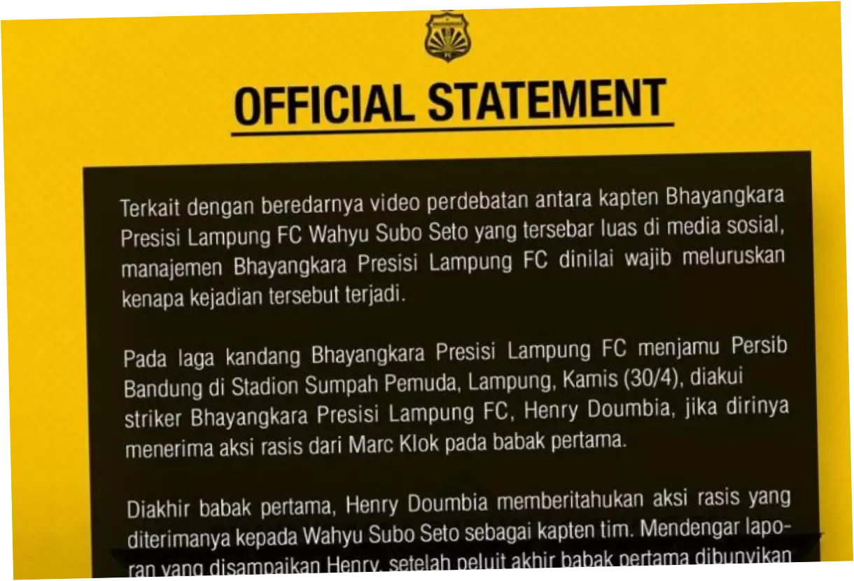 Viral Marc Klok Diduga Rasis, Bhayangkara FC Lapor ke Komdis PSSI