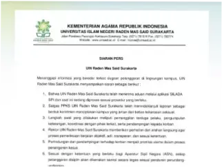 Viral Pelecehan Seksual di UIN Surakarta, Satgas PPKS Fokus Dampingi Korban