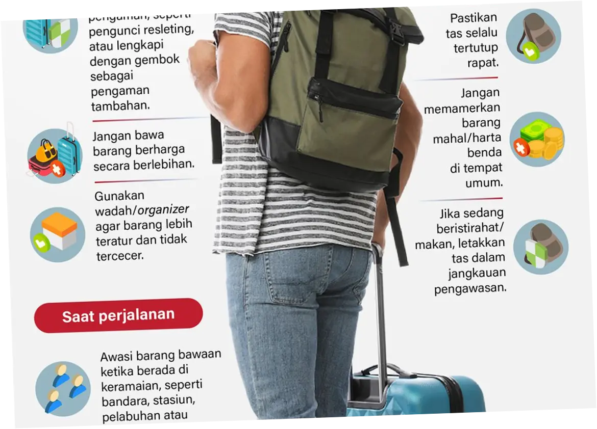 3 Tips Menjaga Barang Bawaan Tetap Aman di Jakarta Fair, Posisi Tas ke Arah Depan