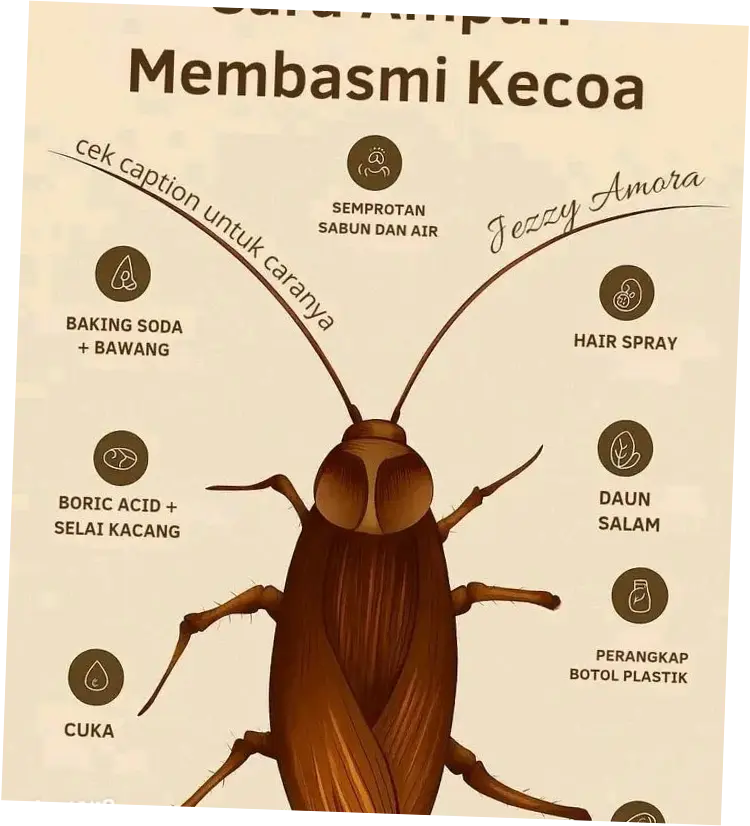 4 Cara Alami Membasmi Kecoa di Rumah, Gunakan Campuran Baking Soda dan Gula