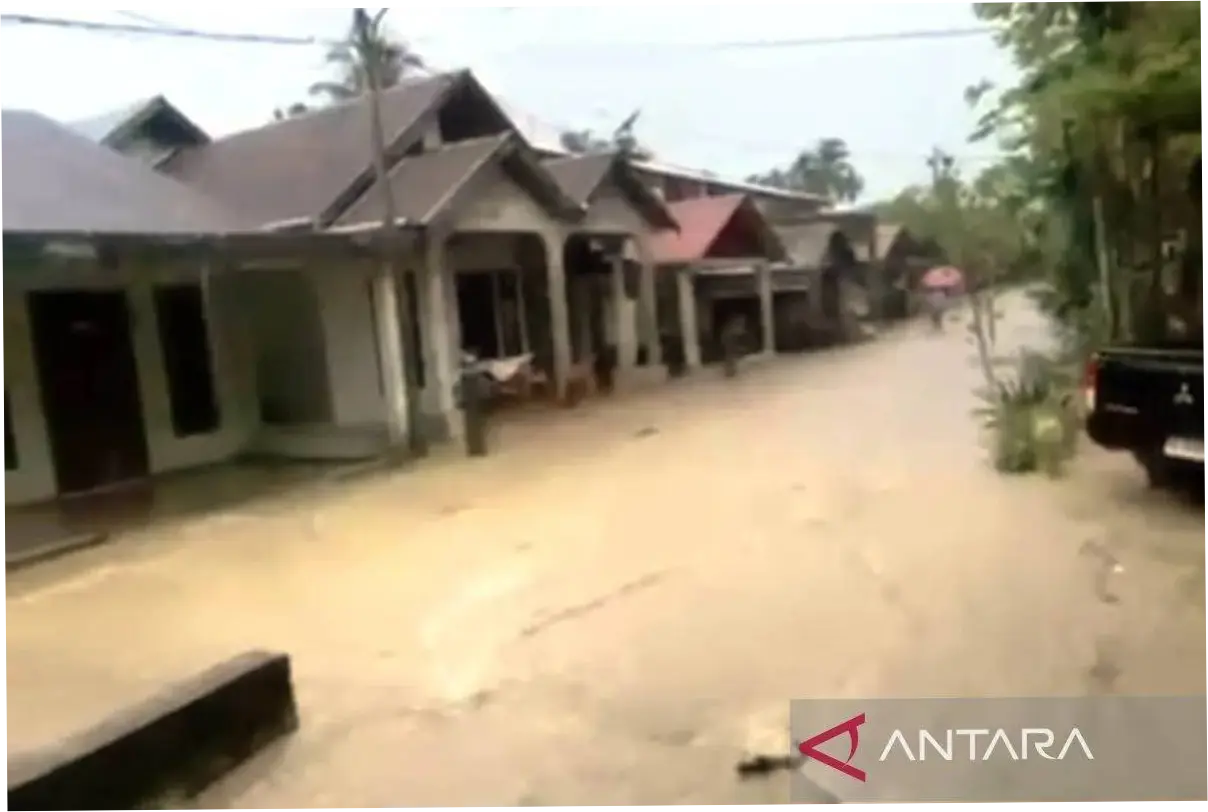 Hujan Deras 2 Hari, 4 Desa di Aceh Barat Terendam Banjir