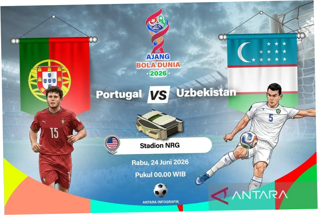 Jadwal Piala Dunia 2026: Portugal Siap Menghadapi Uzbekistan