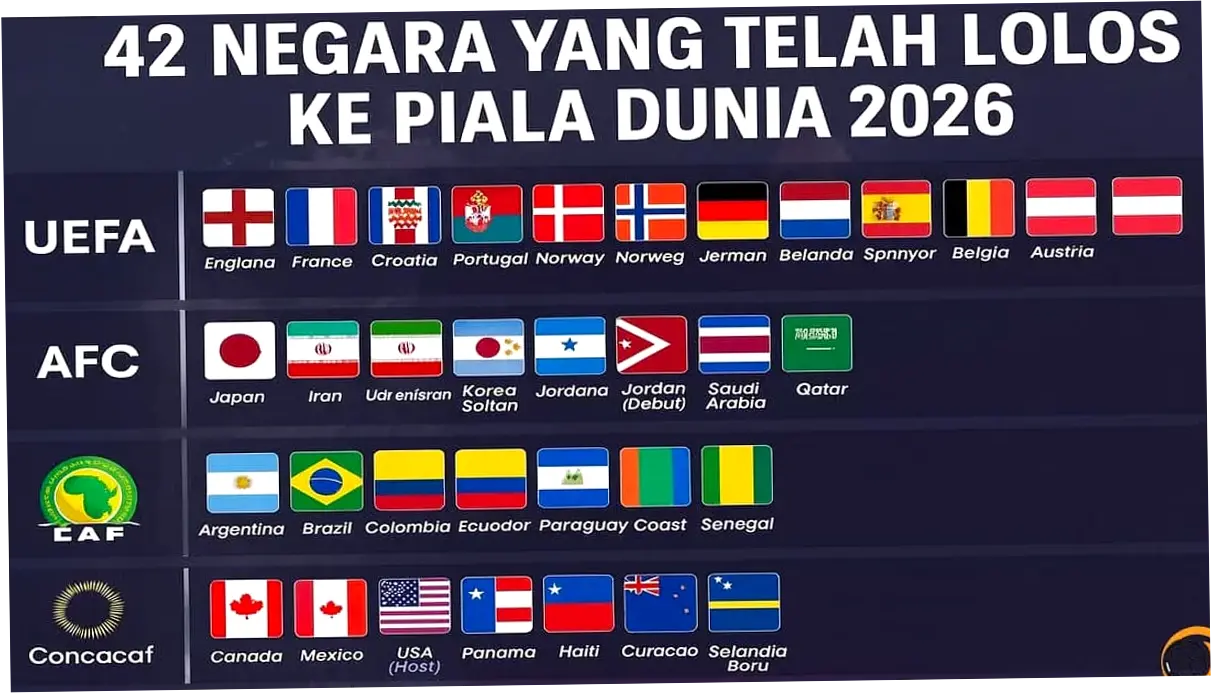Nasib 9 Wakil Asia di Piala Dunia 2026: 4 Berpeluang ke 32 Besar, 1 Tersingkir
