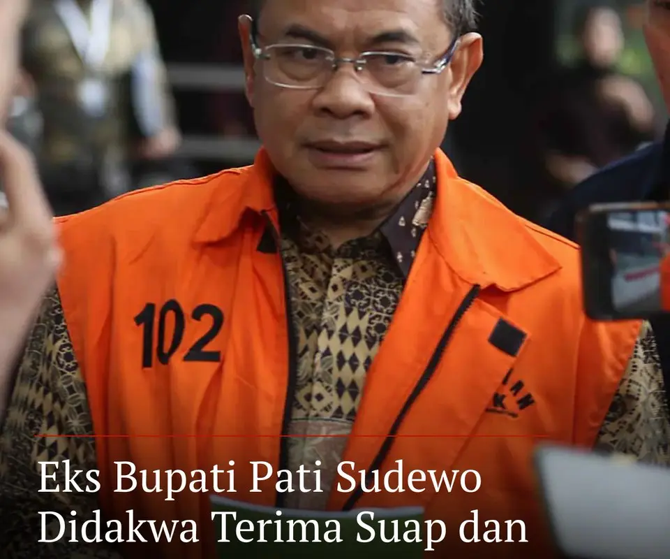 Sudewo Didakwa Terima Gratifikasi Rp 3,8 Miliar