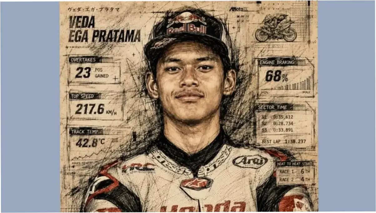 Veda Ega Pratama Siap Tantang Sirkuit Brno di Moto3 Ceko 2026