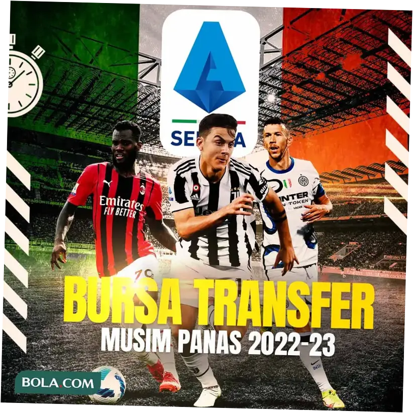 3 Bursa Transfer Liga Italia: Bek Tangguh Tertunda ke Inter Milan, AC Milan Ingin Jual Pemain