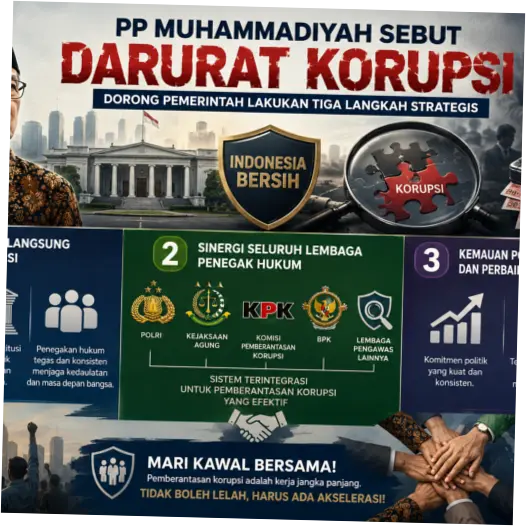 3 Langkah Muhammadiyah Berantas Korupsi di Indonesia, Presiden Turun Langsung