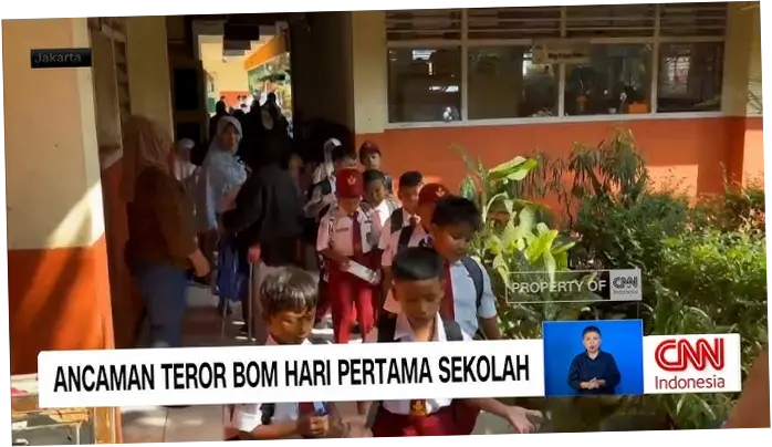 Hari Pertama Sekolah, Ada Teror Bom di SDN Srengseng Sawah Jagakarsa Jaksel