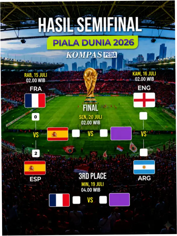 Hasil Semifinal Piala Dunia 2026: Argentina Menang Dramatis Atas Inggris