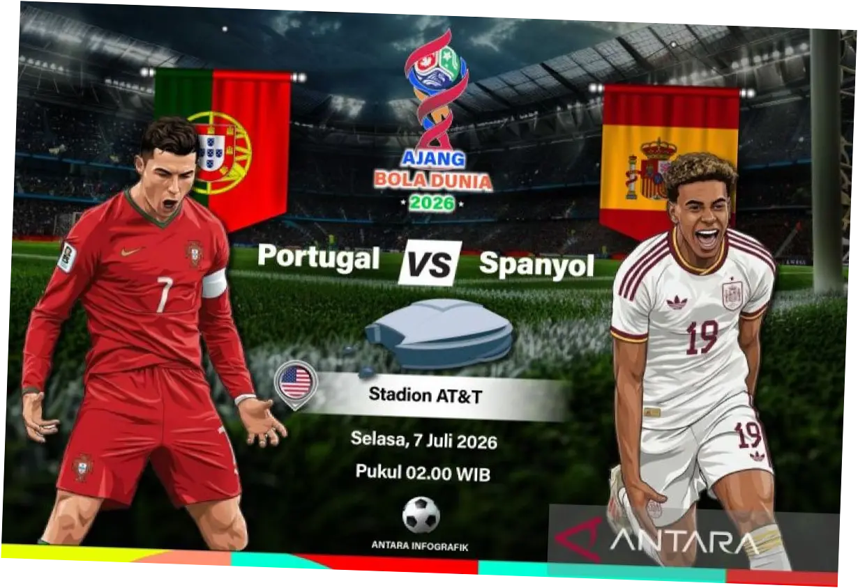 Pertandingan Portugal vs Spanyol di Piala Dunia 2026: Momen Cristiano Ronaldo Putus Rekor Buruk