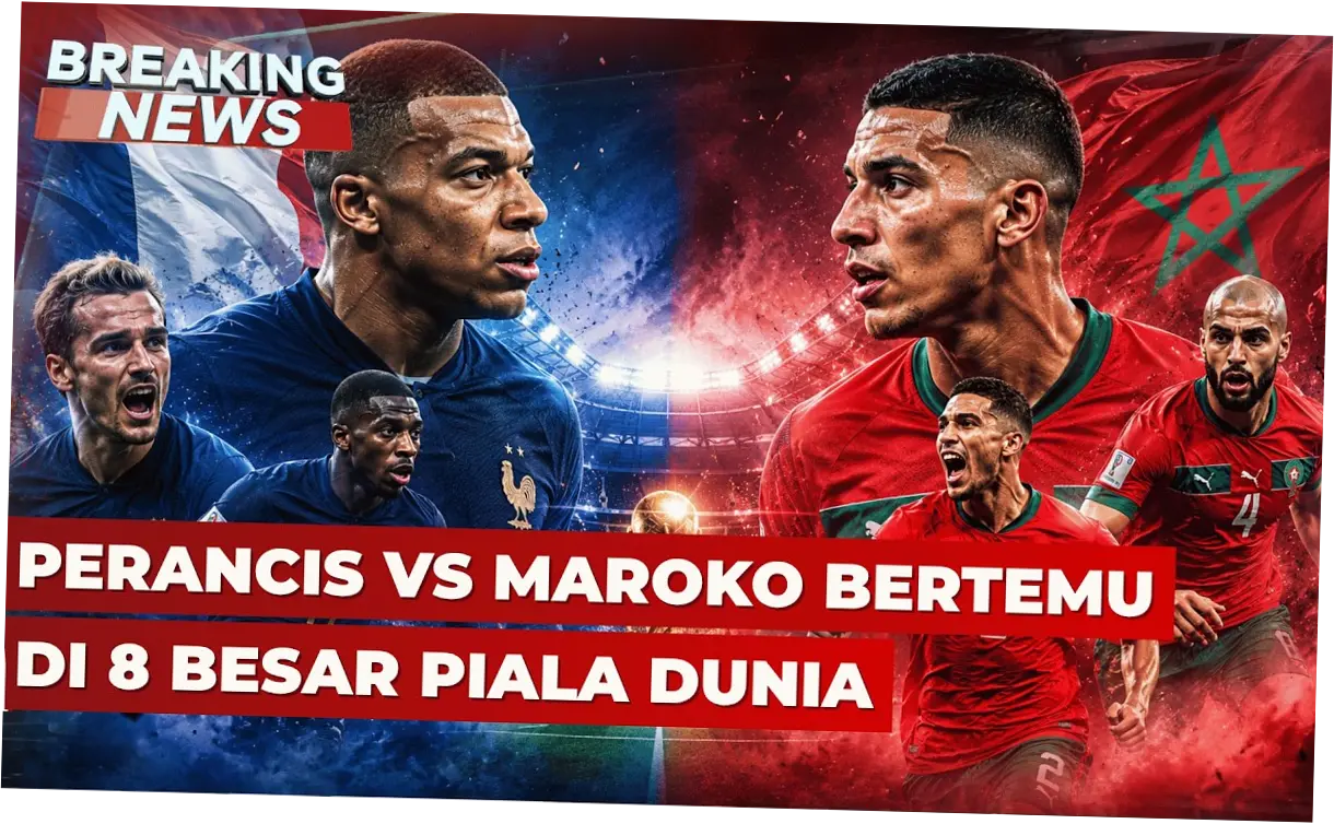 Prancis vs Maroko di 8 Besar Piala Dunia 2026: Duel Sahabat antara Mbappe dan Hakimi