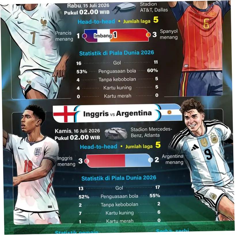 Semifinal Piala Dunia 2026: Skuad Prancis Paling Mahal, Argentina Termurah