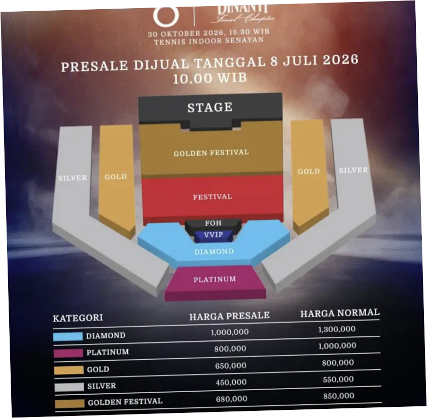 Tiket Konser Ungu 2026 Mulai Rp 450 Ribu, Garansi Penuh Kenangan Indah