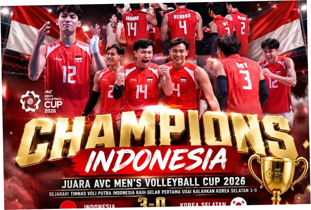 Timnas Voli Putra Indonesia Kalahkan Kamboja di SEA V Cup 2026, Nur Widayanto: Rotasi Jadi Kunci