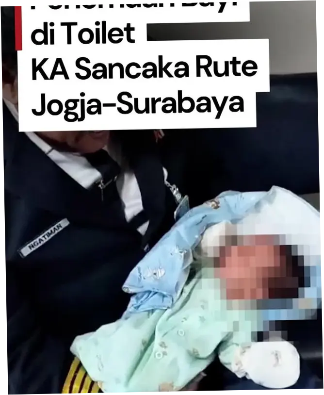 Viral Bayi Ditemukan di Toilet Kereta Sancaka, KAI Koordinasi dengan Polisi